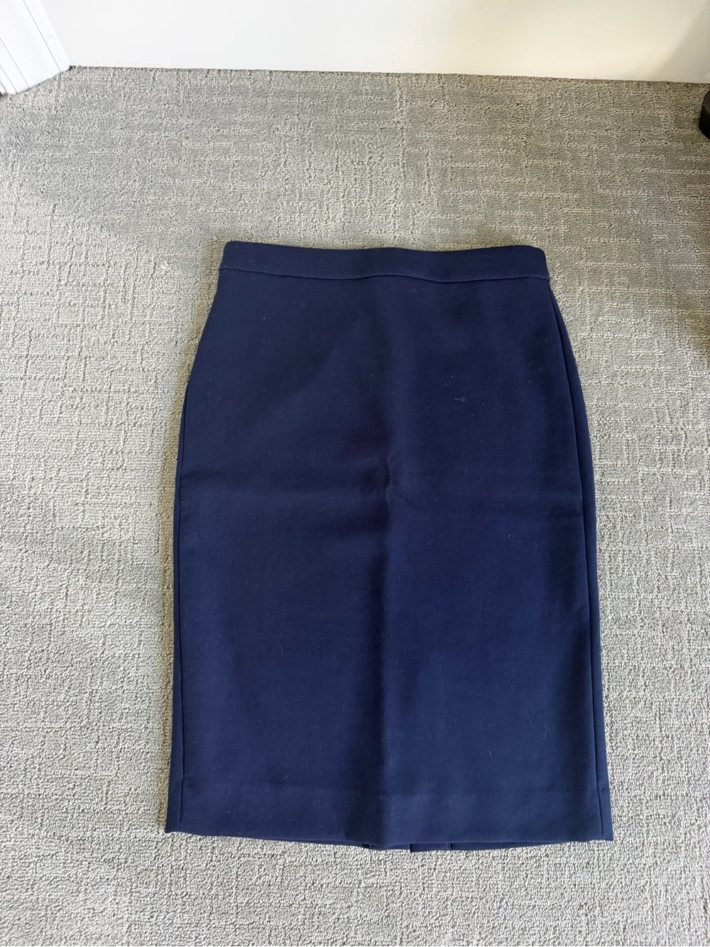 Classic Navy Pencil Skirt - Women's Tailored Work Skirt